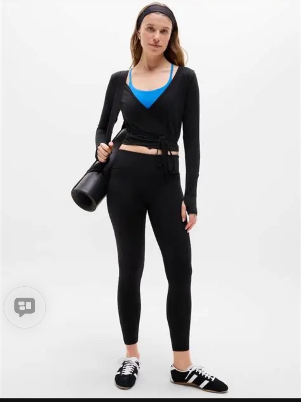 Athleta wrap around long sleeve top